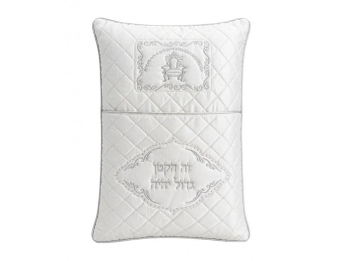 כרית לברית סאטן לבן 70x47 ס"מ brit pillow