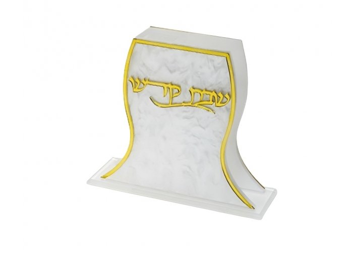 מחזיק גפרורים אקריל פנינה זהב