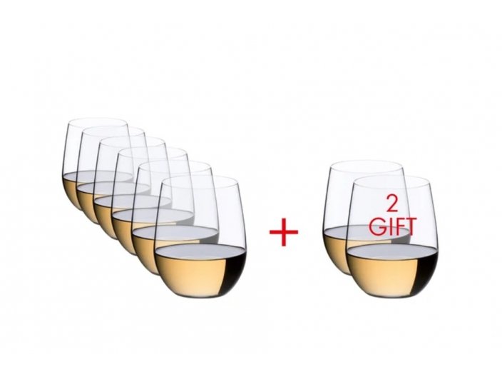 מארז כוסות יין שרדונה 6+2 Riedel