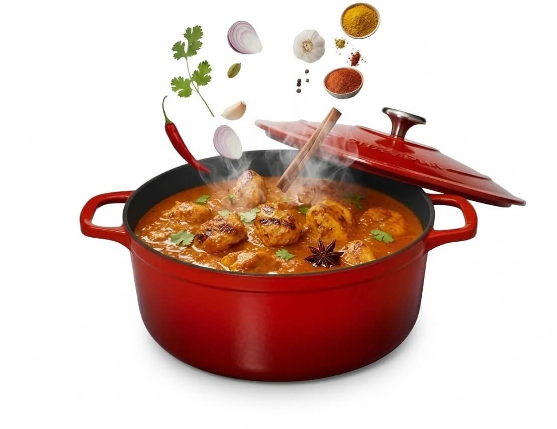 סיר 32 ס"מ 8 ליטר אדום מבית CHASSEUR